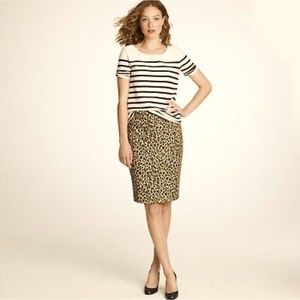 J.Crew No.2 Pencil Skirt Leopard
